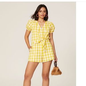 Color me Courtney Keiko Romper Yellow Jumper Size 6